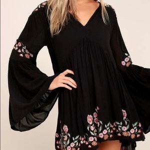 free people black dress